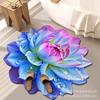 Nuevo Tapete Absorbente Antideslizante de Flor 3D HD para Sala de Estar, Mesita de Noche, Baño del Hogar, Entrada de Baño y Cocina