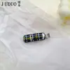 Pasador de Acetato a Cuadros de Color Puro Personalizado de Fábrica Pasador para Cabello Roto Flequillo Pasador de Cabello Pinza Lateral Pinza de Pato Accesorios para el Cabello Tocado para Mujeres