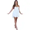 Moda Femenina Nueva Verano 2026 Estilo Europeo y Americano Transfronterizo Vestido Corto Sexy de Cuello Halter Espalda Descubierta con Dobladillo Irregular para Mujer