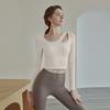 Traje de Yoga de Manga Corta para Fitness Ropa Interior Deportiva de Alta Gama para Mujer Ropa Ajustada a Prueba de Impactos de Manga Corta de Secado Rápido con Almohadilla en el Pecho para Mujer