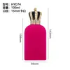 Processamento e Personalização de Frasco de Perfume Flocado 100ml Frasco Pequeno Transparente para Recarga de Perfume Frasco de Vidro Frasco Vazio Tampa de Perfume Flocado