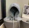 Chapéu e Cachecol Tudo-em-Um Novo Estilo Outono e Inverno Feminino Tricotado com Capuz Dupla Face Quente e Versátil Xale e Cachecol de Lã
