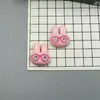Gafas de Dibujos Animados Conejo Accesorios de Resina Joyería de Pedrería de Resina Pasador Decoración de Zueco Funda de Teléfono Lanyard para Mochila Caja Misteriosa