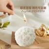 Vela Perfumada Bola de Rosa Caixa de Presente de Casamento Decoração de Quarto Cera de Soja Fragrância Presente de Dia dos Namorados Chama