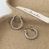 Pendientes Geométricos de Moda Simple Europea y Americana, Lujo Ligero, con un Toque de Alta Gama, Diseño Único, Chapados en Cobre con Oro Real, Pendientes para Mujer