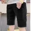 Pantalones cortos casuales de verano para hombre, holgados y rectos, de pana coreana, con seis bolsillos, novedad de 2023