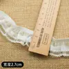 En Stock Borde de Encaje Elástico con Volantes Accesorios de Encaje Lolita para Vestidos de Muñeca, Dobladillos de Falda y Puños de Ropa