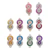 Espejo cruzado nueva aleación gota de aceite diamante conector en forma de 8 collar pulsera pendientes accesorios material DIY combinación