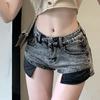 Sweet Spice Girl Sexy Jeans de Cintura Alta Feminino Design de Verão Sense Chic Slim Look Calças Quentes Coreanas Ins Slim Look Shorts