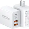 Cargador USB C de 40W 2A2C pd qc Carga Rápida AACC4 Puertos Carga Rápida Protocolo Totalmente Compatible Carga Rápida