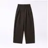 Pantalones Casuales Sueltos de Cintura Alta Estilo Old Money para Mujer, Nueva Colección Otoño 2026, Pantalones Acortados de Pierna Ancha Adelgazantes