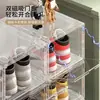 Nueva Caja de Almacenamiento Transparente Magnética para Zapatos, Bolsos y Figuras, Gabinete de Zapatos Grande de Plástico Engrosado, a Prueba de Polvo para Uso Doméstico