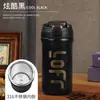 Taza de Agua Simple con Popote de Succión para Coche de Alto Valor Portátil Doble Bebida Taza Térmica Acero Inoxidable 316 Taza de Café Americana
