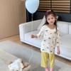 Pijama infantil de modal para niñas, verano, fino, de manga corta para niños, traje de casa Tencel para aire acondicionado