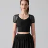 Ropa Deportiva de Exterior Transfronteriza para Yoga, Top Exterior de Malla Adelgazante de Verano, Fluido y Transpirable, Chaleco sin Mangas de Cuello V que Ceñe la Cintura