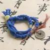 Pulsera de Gasto Shangui Estilo Chino Doble Capa Étnica Estilo Tibetano Tejida a Mano Cuerda de Mano Pulsera de Pieza de Mano Estilo Nacional para Pareja Paz