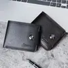 Carteira Masculina Multi-Slots para Cartão Carteira Casual Masculina Curta Novo Porta-Bilhetes com Zíper Porta-Moedas Carteira Venda por Atacado