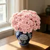 Nueva Flor de Cerámica Hecha a Mano Flor Inmortal Decoración DIY Flor de Novia de Mano Mezcla y Combina Popular Ramo Artificial para Puestos Callejeros