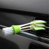Cepillo de Limpieza para Salida de Aire de Coche Transfronterizo, Cepillo para Salida de Aire Acondicionado de Doble Cabezal para Eliminación de Polvo, Cepillo Multifuncional Creativo para Tablero con Cerdas Suaves
