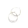 Aretes de Aro Doble de Metal para Mujer, Lujo Accesible, Elegantes de Gama Alta, Aretes Grandes, Aretes de Aro Lisos, Broches de Clip para Orejas de Disco Bobina de Mosquitos