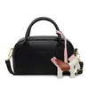 Estilo Coreano Estilo Nicho Bolso Boston Portátil para Mujer Verano Viaje Diario Versátil Patrón Granulado Bolso de Hombro Único Cruzado