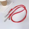 Cor Sólida Multitom Couro de Luxo Fivela de Metal Alça Transversal Ajustável Alça de Pescoço Adequado para Bolsas de Celular Cordão Feminino