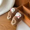 Pañuelo para la cabeza Birkenstocks 2026 Otoño/Invierno Nuevos Zapatos de Piel Zapatos de Algodón Lindos para Bebé Mocasines Cálidos con Forro de Lana