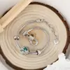 Distrito Lu Pulseira de Flor Banhada a Cobre Transfronteiriça Quente Nova Personalidade de Nicho Versátil Elegante Moda Pulseira Joia para Mulheres