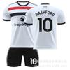 Camisa de futebol branca para dois jogadores Red Devils 2425, tamanho 10, Rashford 37, Menu 17, camisa masculina Garner Joe 7C Luo