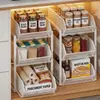 Estante de almacenamiento extraíble para gabinete de cocina, estante de capas, varios, cesta extraíble de almacenamiento para gabinete debajo del fregadero de doble capa