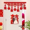 Pegatina de Personaje de Boda Pegatina de Puerta de Boda Traje de Decoración para Habitación de Boda Decoración Colgante de Techo para Dormitorio de Hombres y Mujeres Sala de Estar