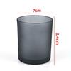 Fábrica al por mayor vela Copa contenedor de vidrio de color interior romántico decorativo portavelas contenedor vela de aromaterapia casera Copa
