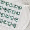 Arte de Unhas Livro Vermelho Pequeno Broca K9 Broca de Fundo Afiado Coração Torto 12*13 Broca em Formato de Coração Broca de Gelo Transparente Textura de Bolha de Vapor Broca Empilhada