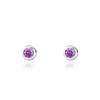 Brincos de pino estilo coreano 925 prata esterlina dopamina simples fresco geométrico brincos redondos brincos único diamante polido brincos