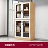 Blanco Europeo 40/60/80 ancho 30*183 gabinete para documentos de oficina hogar locker con puerta de vidrio estantería