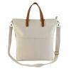 Bolsa de Lona Transfronteiriça com Logo Personalizado, Bolsa Tote de Mão Masculina em Couro PU Vegetal, Bolsa Transversal de Mensageiro de Alto Padrão para Comércio Exterior