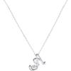 Árbol de Banyan Plata de Ley 925 Collar Inteligente de 26 Letras Diseño de Nicho Femenino Lujo de Entrada Transportador Circonita Cadena de Clavícula 520
