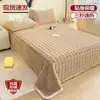 Sábana de Peluche de Conejo Pieza Única Invierno Forro Polar Engrosado Terciopelo de Leche Coral Fleece Sábana Individual para Dormitorio Manta de Peluche Nueva