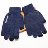 Guantes táctiles antideslizantes para hombre para exteriores, para montar, conducir, forrados de lana polar, a prueba de frío, para estudiantes mujeres, otoño e invierno, cálidos, para pareja