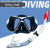 Máscara de Visión Amplia para Hombres y Mujeres Adultos Gafas de Buceo de Cristal Templado suit Equipo de Gafas de Snorkel Semi-secas