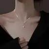 Collar de Plata S999 Osa Mayor para Mujer Diseño de Nicho Lujo Ligero Diamante Brillante de Alta Calidad Cadena para Clavícula Regalo de Cumpleaños