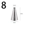 Bico de Confeitar Redondo de Aço Inoxidável 304 Bico para Decorar Bolo com Creme Desenho de Linha Escovada Escrita Ferramentas de Confeitaria DIY Atacado