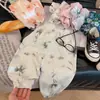 Calça Feminina Nova de Verão Floral de Perna Larga, Calça Longa Casual Solta Anti-Mosquito, Roupa Externa Tendência Estilo Coreano, Calça Infantil
