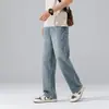 Ropa de Hombre Fengshe / Verano 2026 Nuevos Jeans Casuales Rectos Sueltos para Hombre Pantalones Versátiles