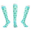 Calcetines de compresión elásticos deportivos de venta transfronteriza para hombres y mujeres, calcetines de compresión para montar al aire libre, medias de fitness al por mayor.
