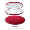 Caja de perlas de cuero PU de alta calidad, caja para collar, joyería, pendientes redondos, caja para empaquetar joyas, caja de regalo para el día de la madre