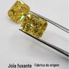 Grau 5A amarelo dourado corte flor de gelo broca cz Wuzhou fábrica de gema artificial distribuição transfronteiriça gema artesanato joalheria