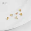 Fechos Banhados a Ouro 18K Fecho Dupla Face Dupla Orelha Feijão Fecho Final para Pulseira Colar DIY Acessórios Fecho de Garra para Corrente de Contas