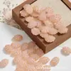 Tono Rosa Hada Vidrio Checo Estilo Retro Cuentas Geométricas Cuentas Sueltas Pulsera DIY Hecha a Mano Accesorios de Joyería