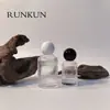 Botellas de Perfume de Alta Gama al por Mayor para Fabricantes, 50ml con Área para Etiqueta, Botellas Vacías con Atomizador, Botellas Recargables Premium, Botellas de ml